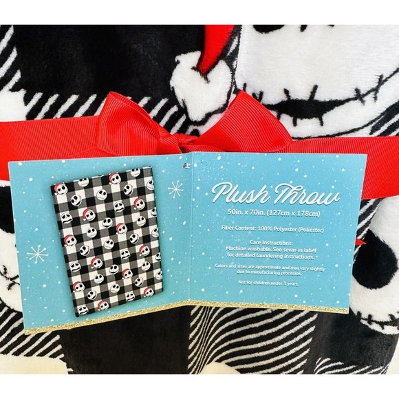 Halloween Disney Christmas Blanket Jack Skellington Nightmare Before Xma… - Picture 4 of 4